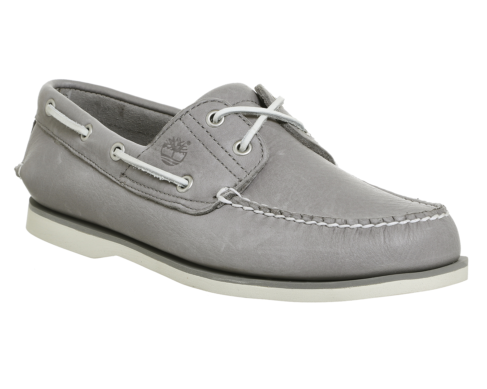 Timberland New Boat Shoes Grey Leather 