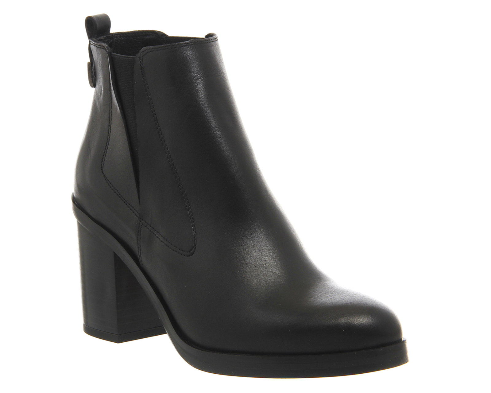 black block heel chelsea boots