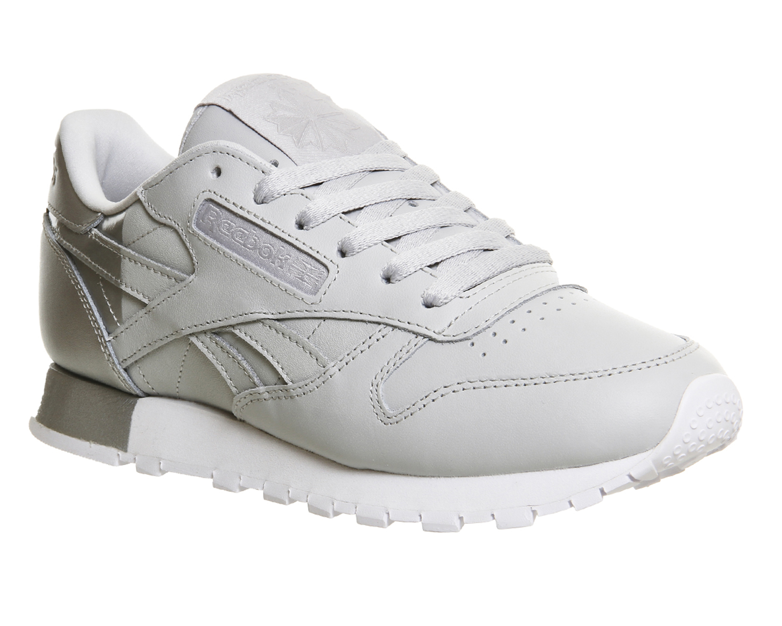 reebok classic trainers womens silver 