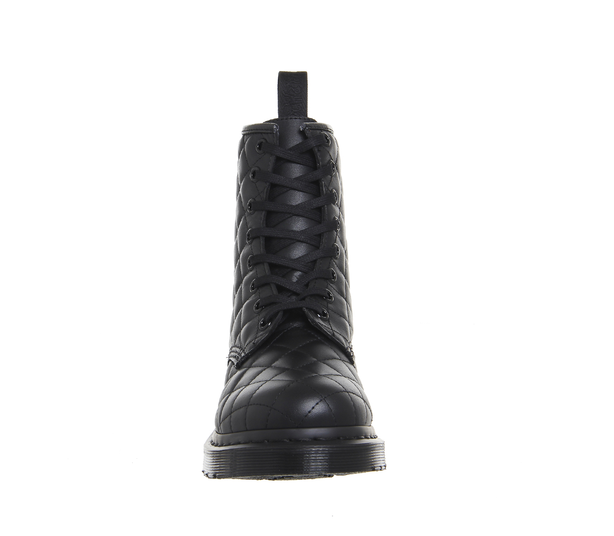 Dr. Martens8 Eyelet Lace Up BootsBlack Quilted Leather