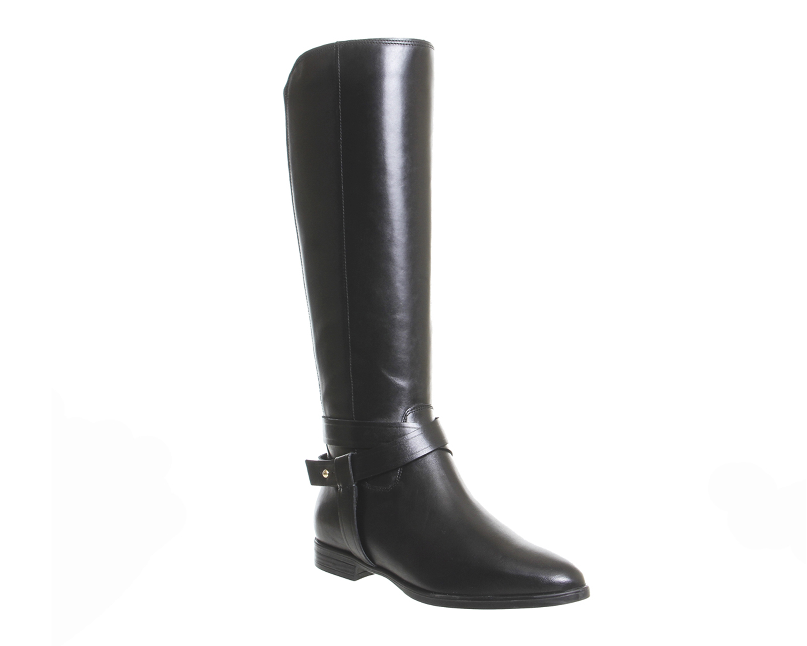 OFFICEKingdom Riding BootsBlack Leather