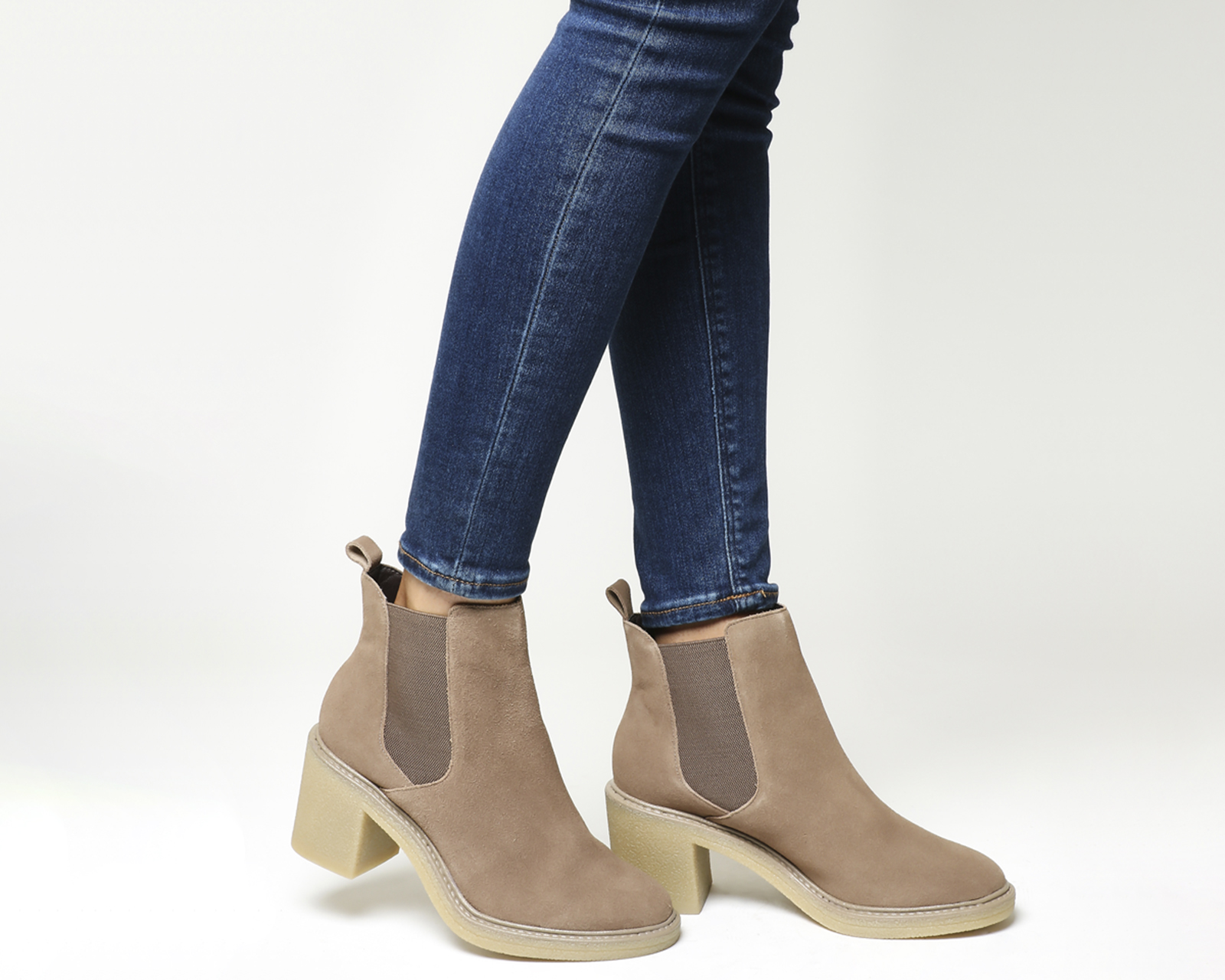 OFFICELoco Chelsea BootsTaupe Suede
