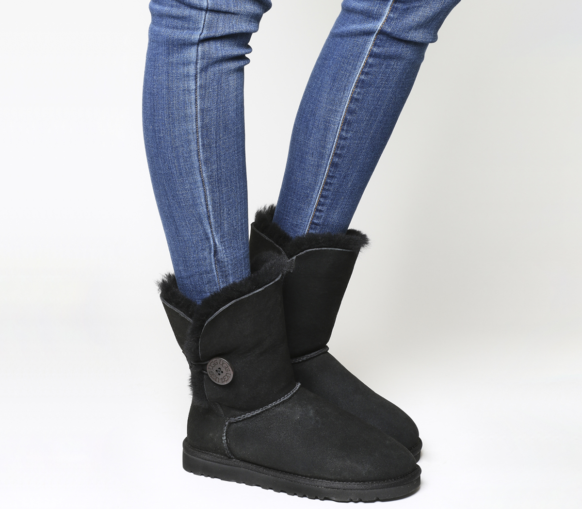 UGG Bailey Button Boots Black - Ankle Boots