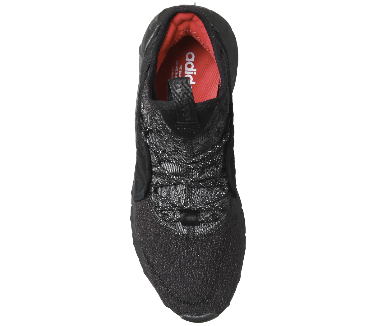 adidasTubular Rise TrainersBlack Mono Red