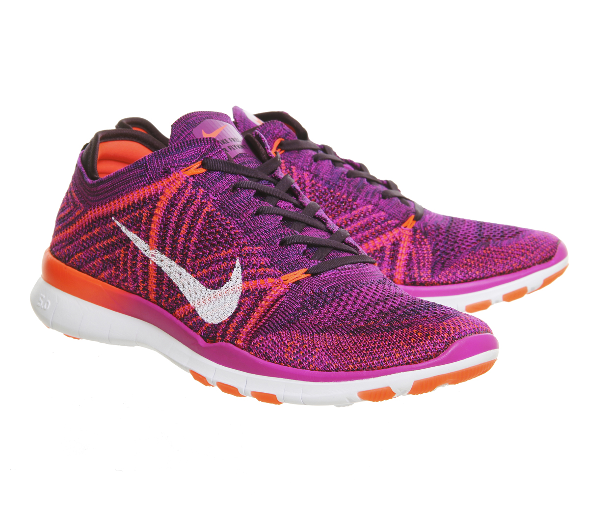 Nike Free Tr Flyknit Hyper Volt Crimson Purple - Women's Trainers