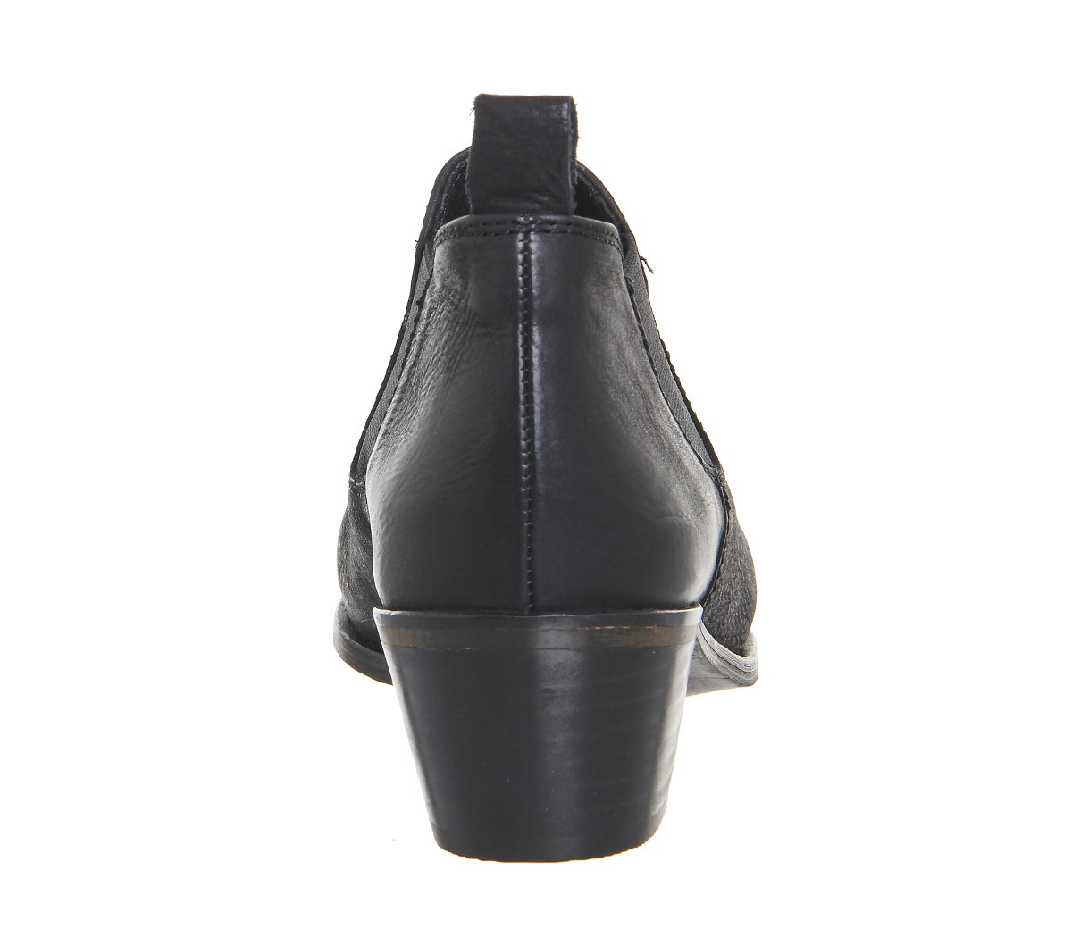 OFFICEFestival Western Shoe BootsBlack Leather