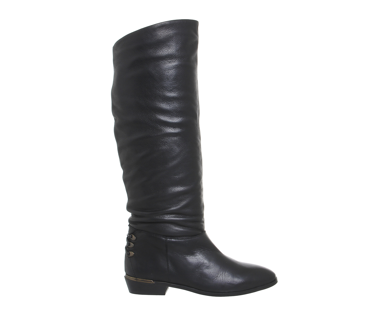 OFFICEKyle Slouch Knee BootsBlack Leather