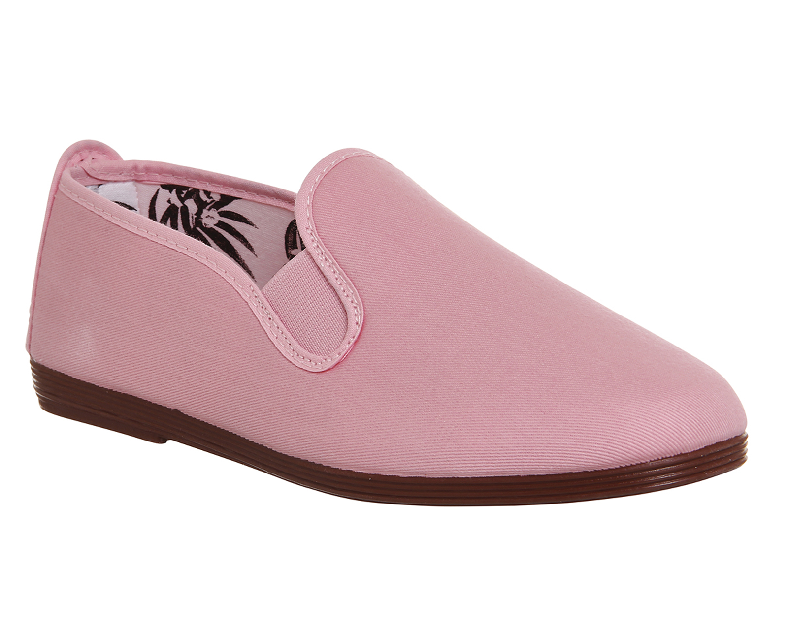 thumbnail image 2 of Women's Javer Flossy Eyelet Flat Shoes – Canvas, Round Toe, Pull On – UK 2-7, EU 33-36 – Made In UK 2 of 5