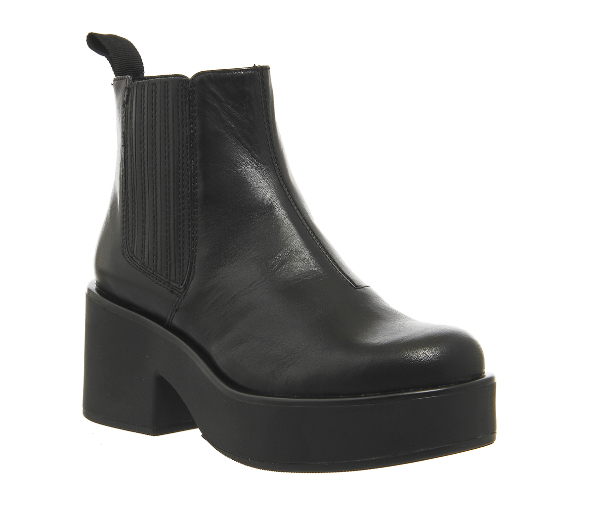 Vagabond Emma Chelsea Boot Black Leather - Ankle Boots