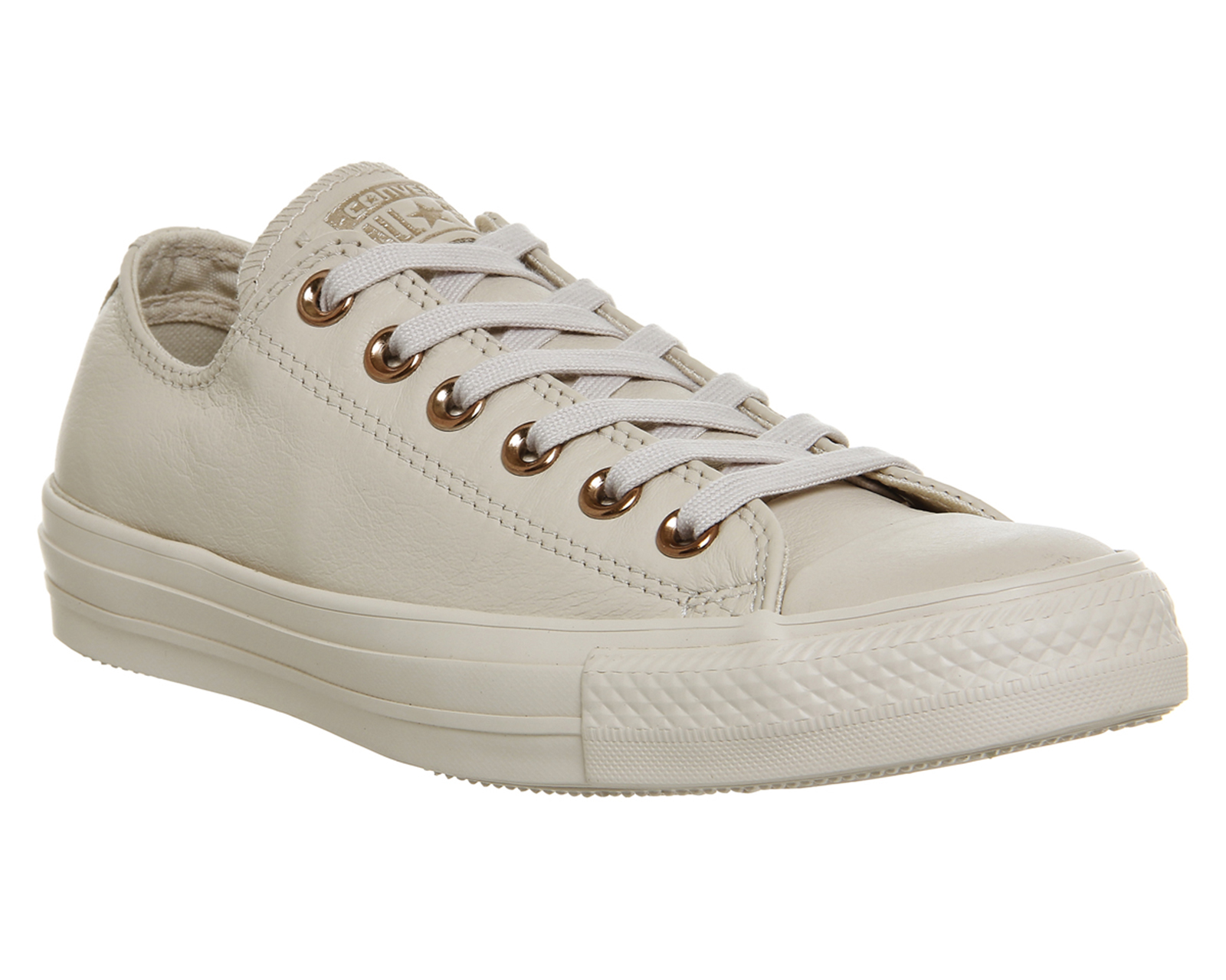 converse allstar low leather ivory cream light gold exclusive
