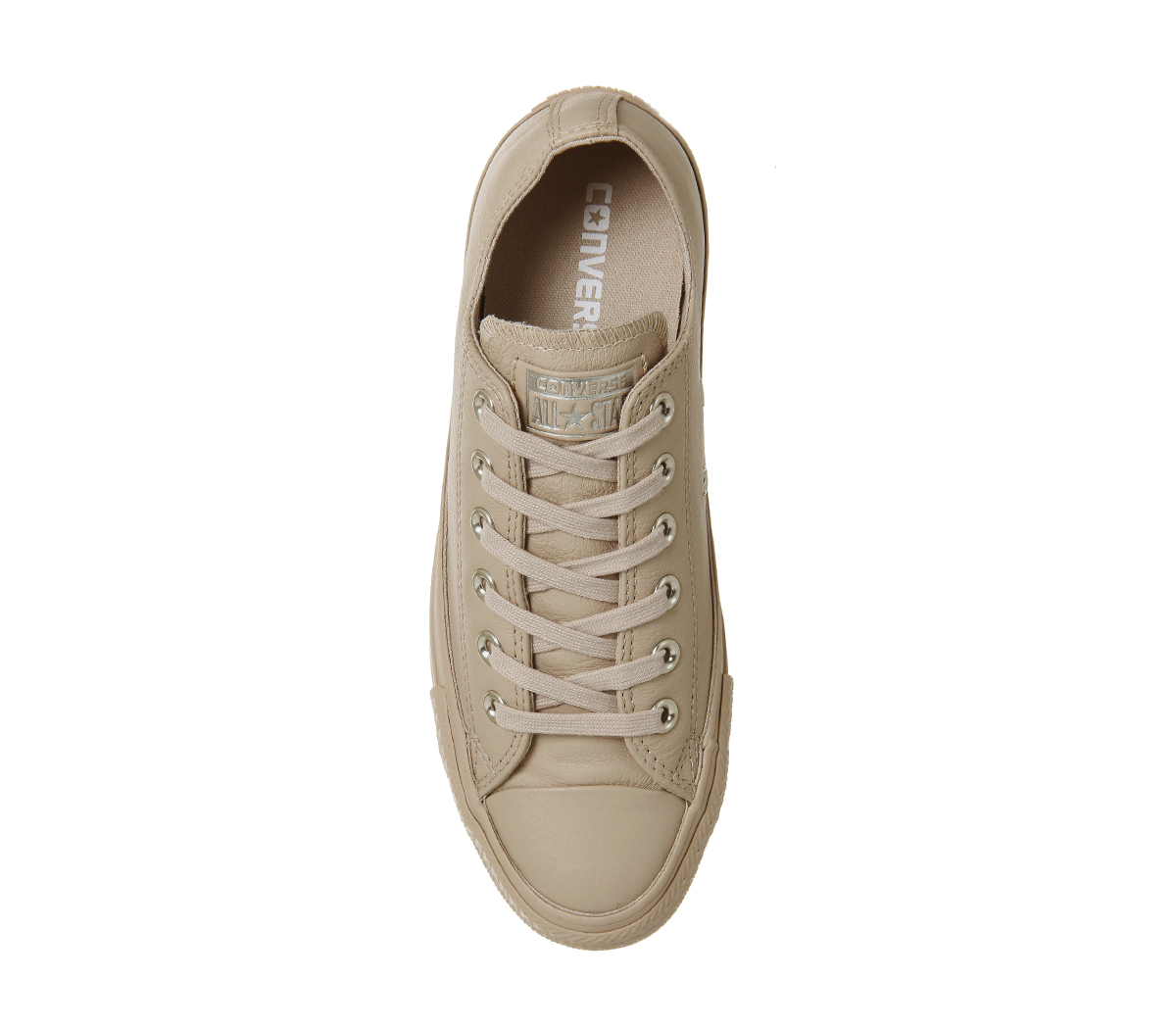 converse all star low leather sand dollar light gold exclusive