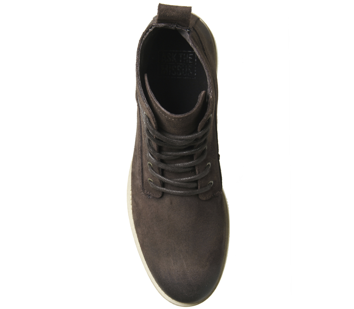 Ask the MissusEton Wedge Lace BootsChoc Waxy Suede
