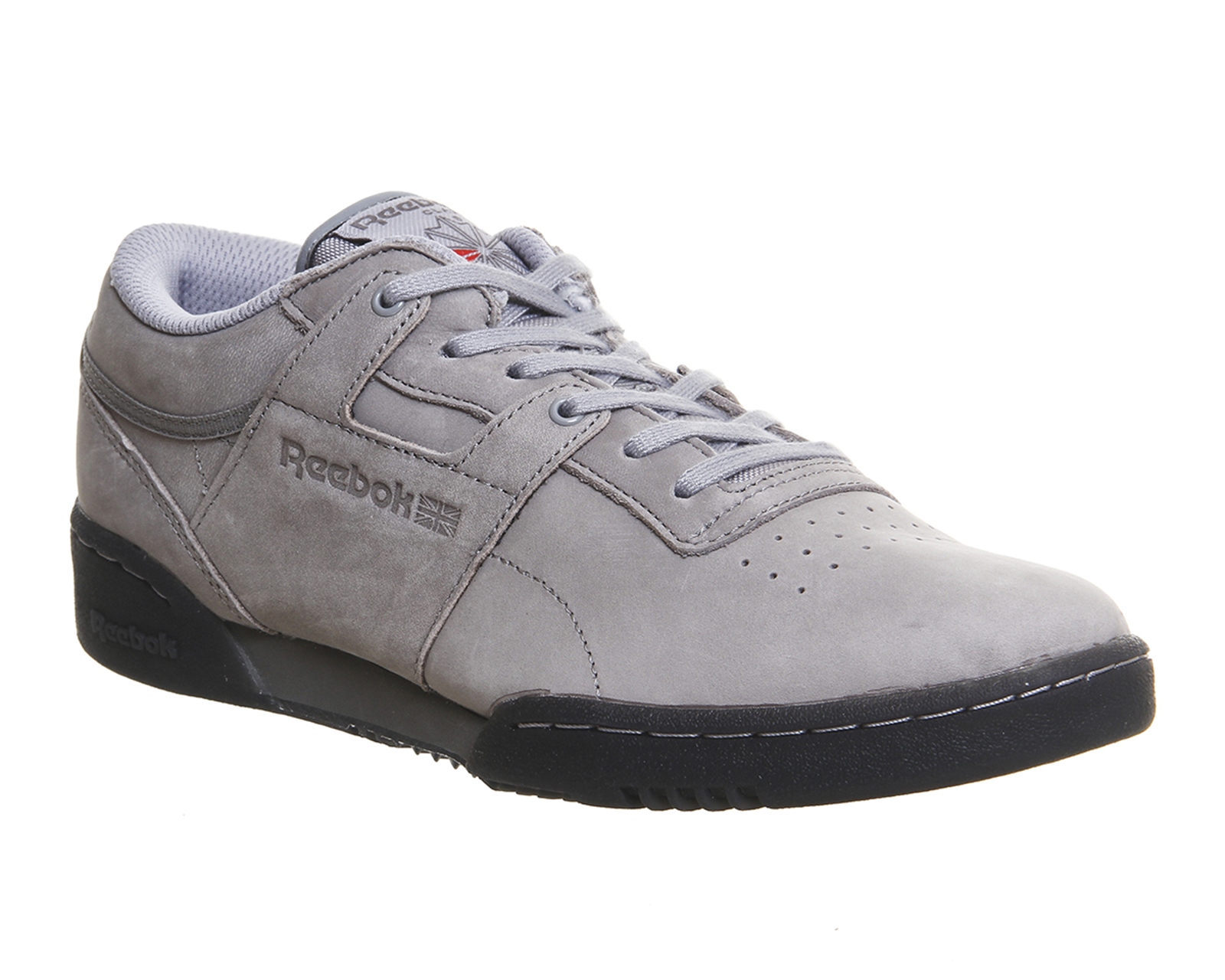 reebok mens workout low clean ice classic leather shoe