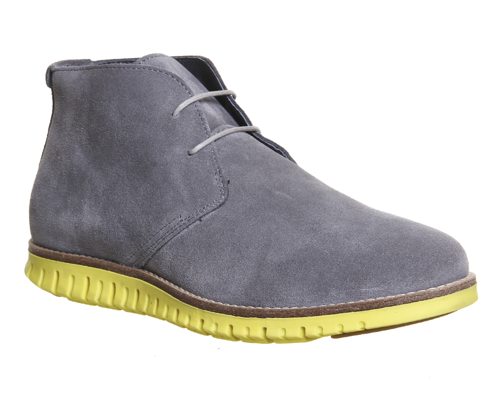 Ask the MissusData Chukka BootGrey Suede Yellow Sole