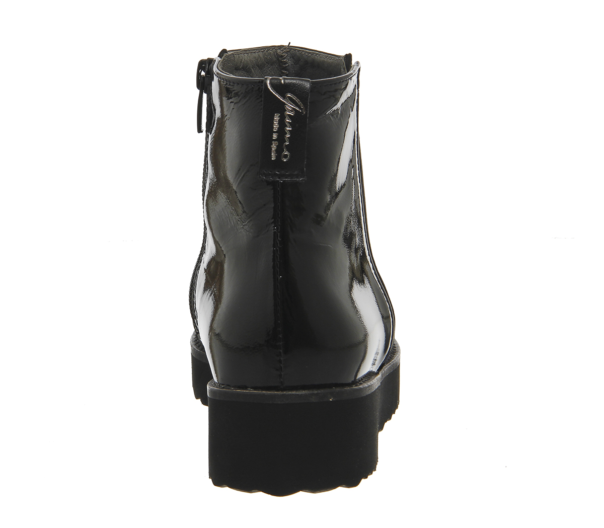 Gaimo for OFFICEBella Flatform BootBlack Patent Nubuck