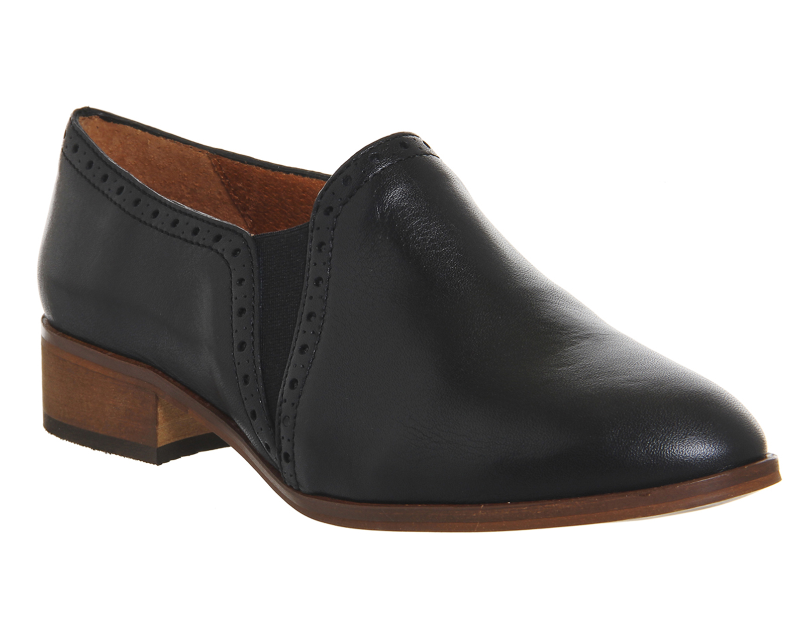OFFICEPace Western ShoesBlack Leather