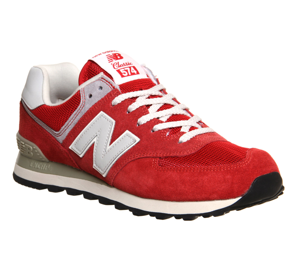 red nb trainers