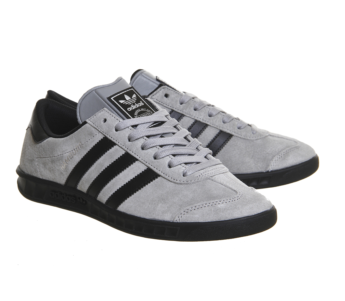 adidas Hamburg Solid Grey Black - His trainers