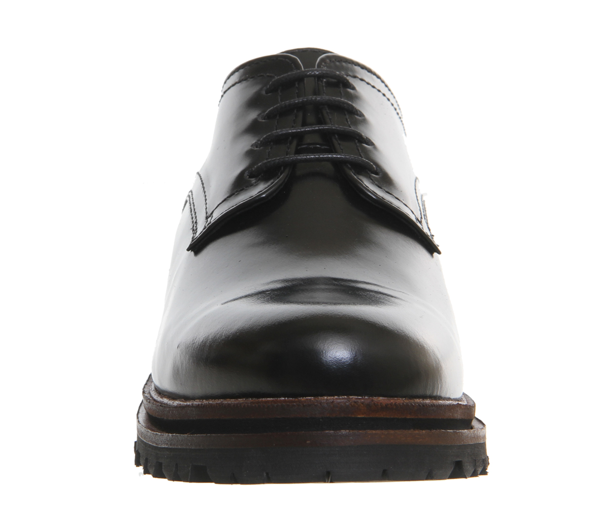 Hudson LondonHollin BroguesBlack Hi Shine Leather