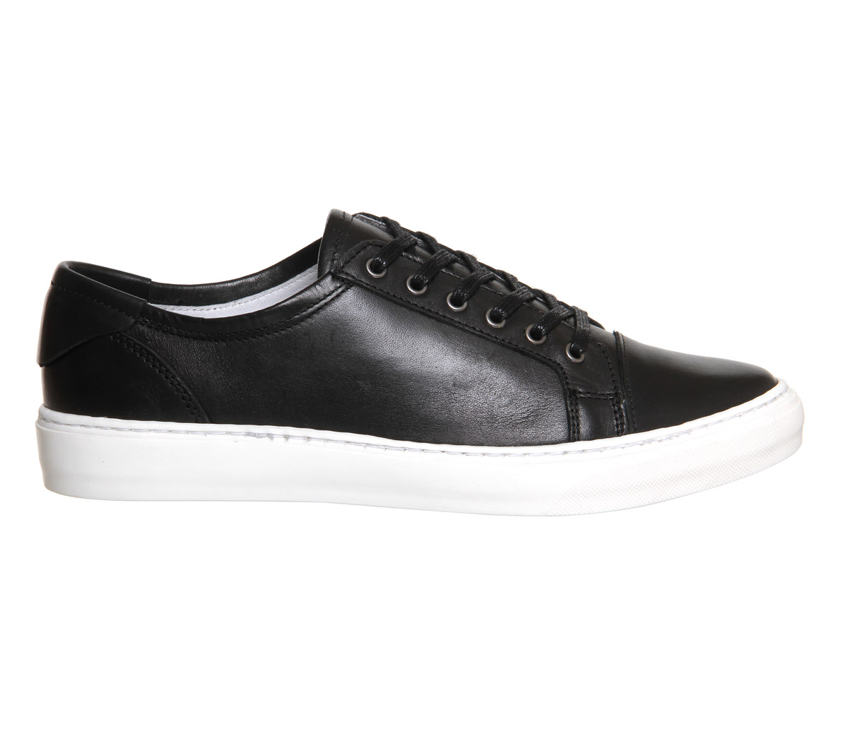 OFFICELibra Point Lace Up TrainerBlack Leather