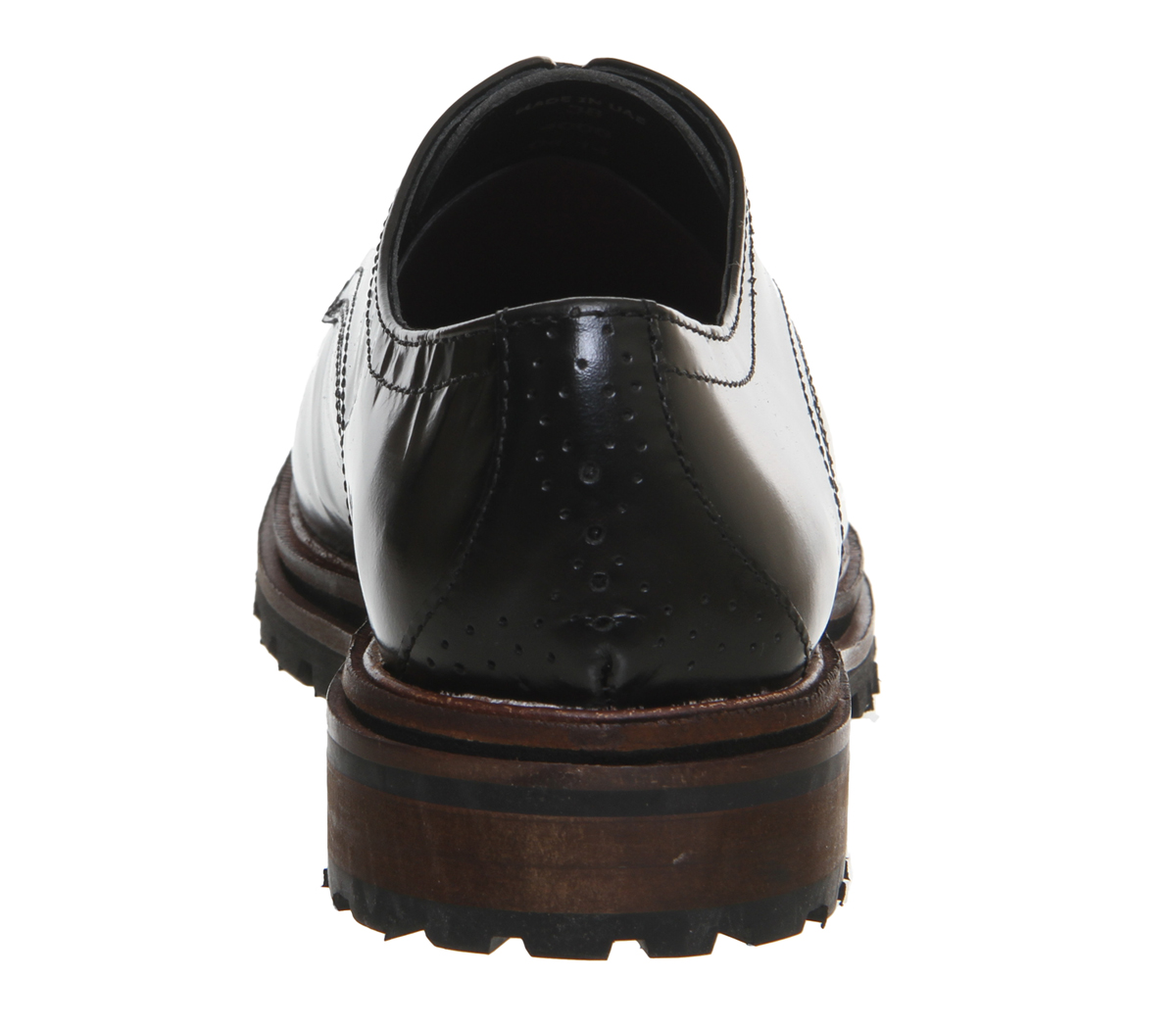 Hudson LondonHollin BroguesBlack Hi Shine Leather