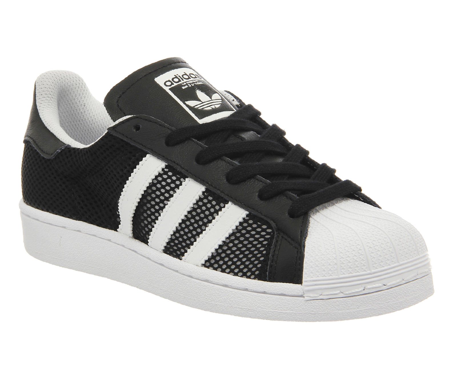 adidas Superstar 1 Black White Mesh Exclusive - His trainers