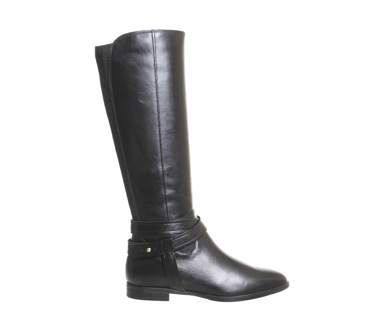 OFFICEKingdom Riding BootsBlack Leather