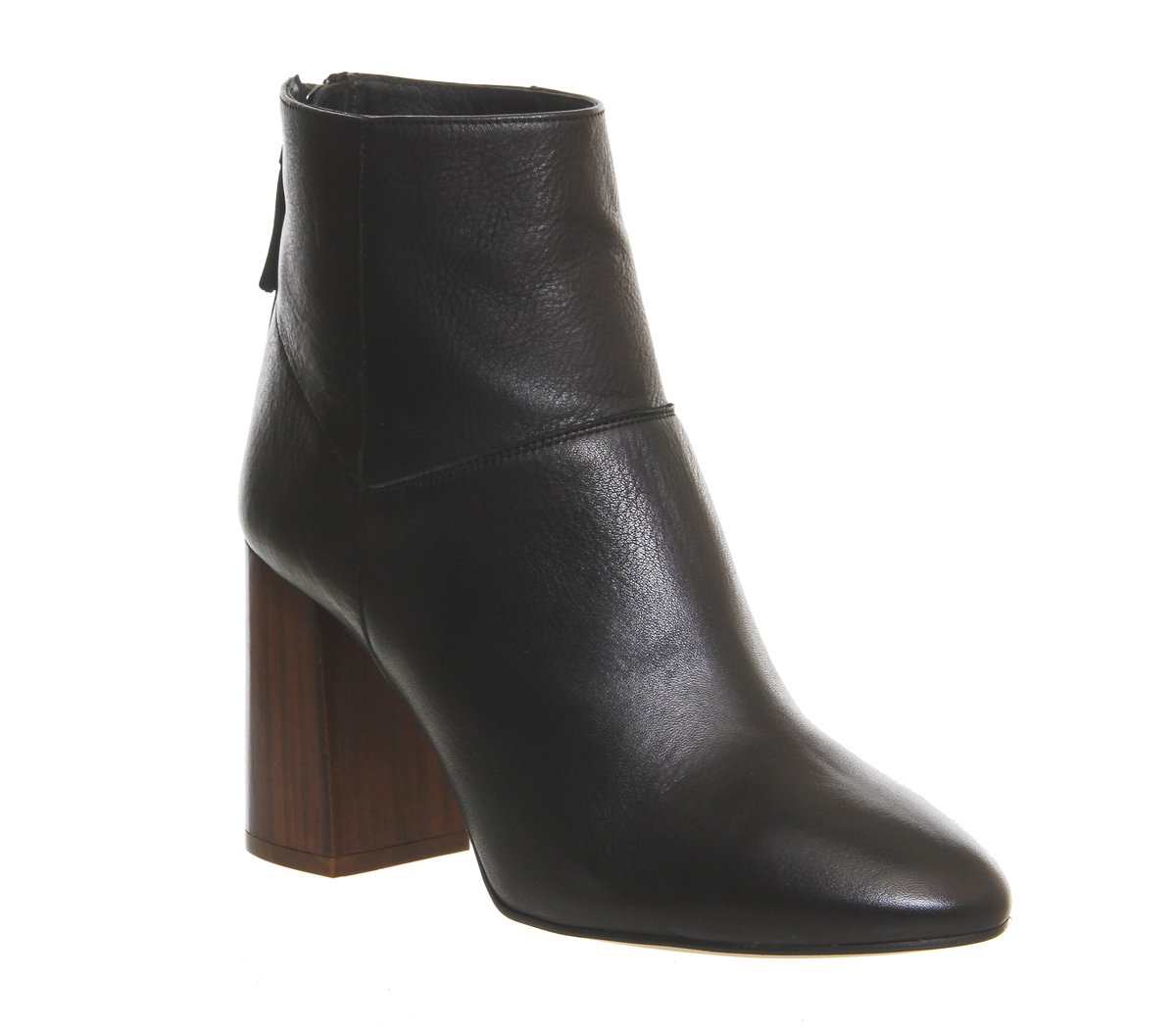 OFFICELavender Block BootsBlack Leather