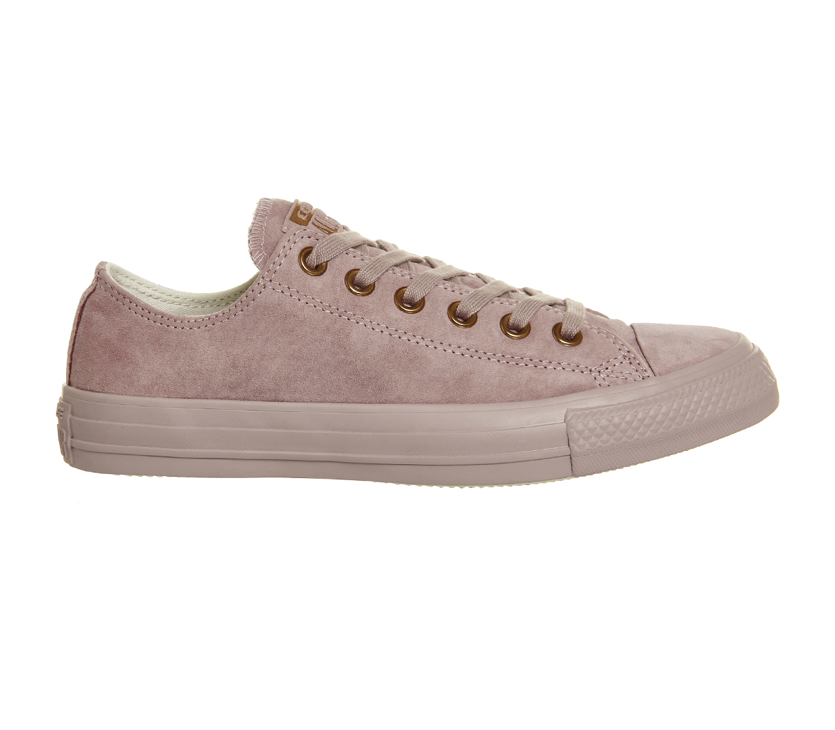 converse allstar low leather burnished lilac rose gold