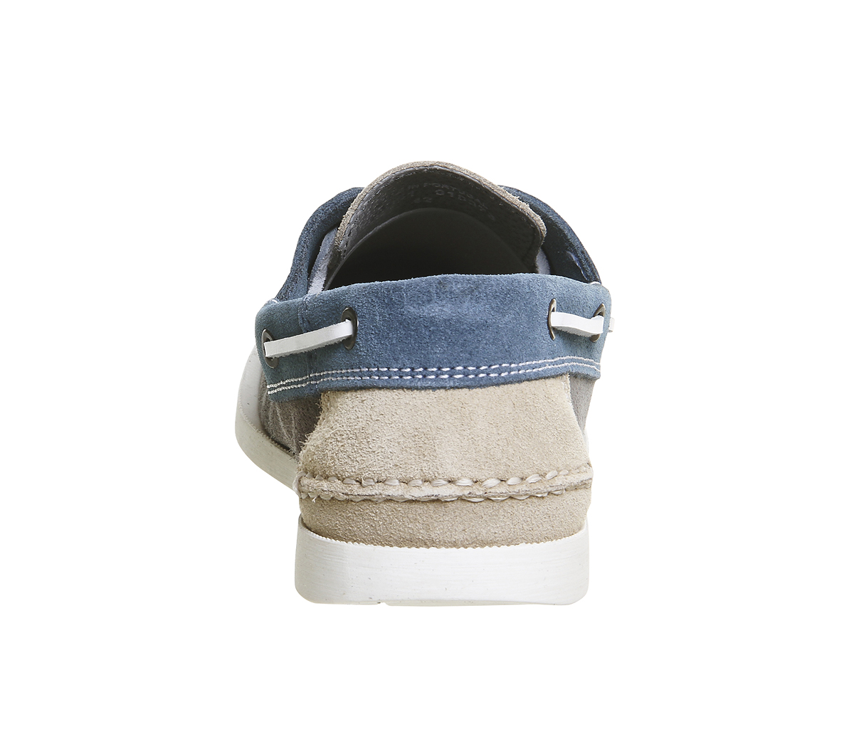 Ask the MissusDolphin Boat ShoesBlue Beige Grey Suede