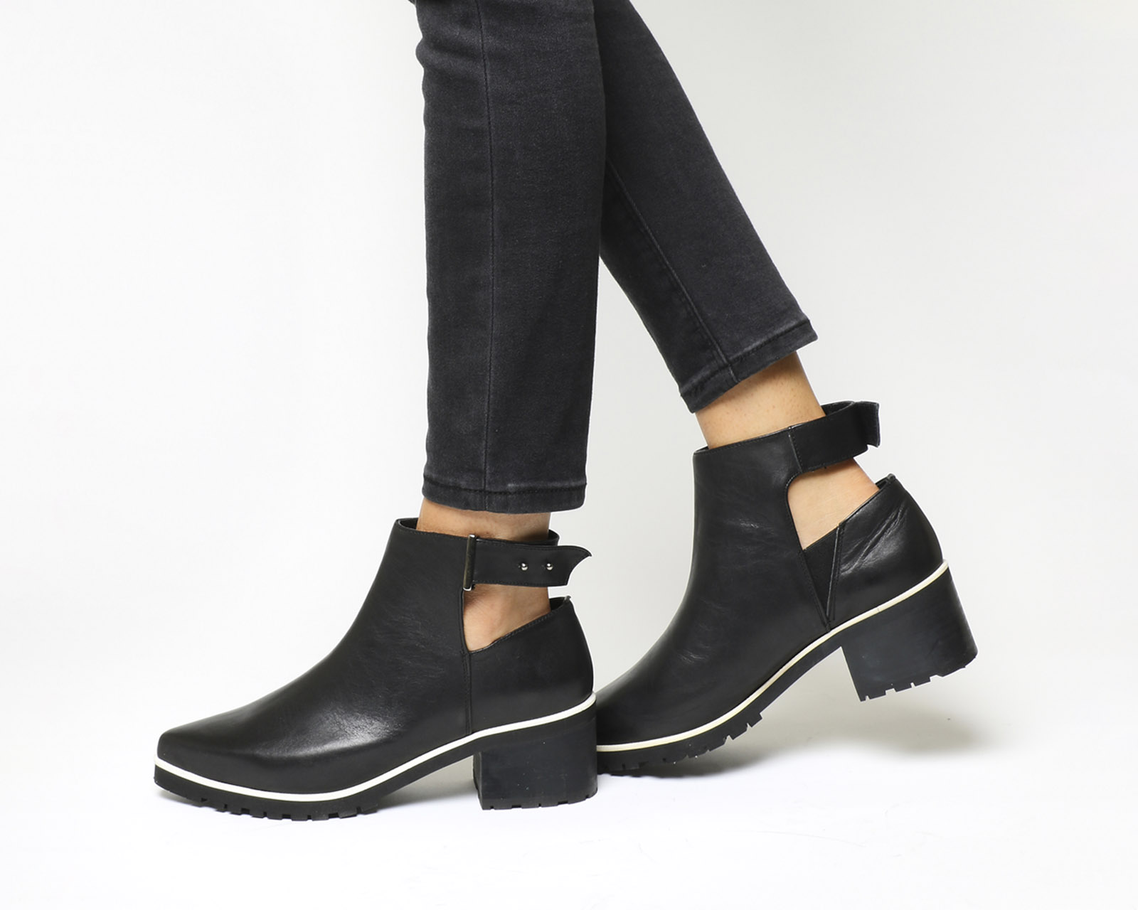 open back ankle boots