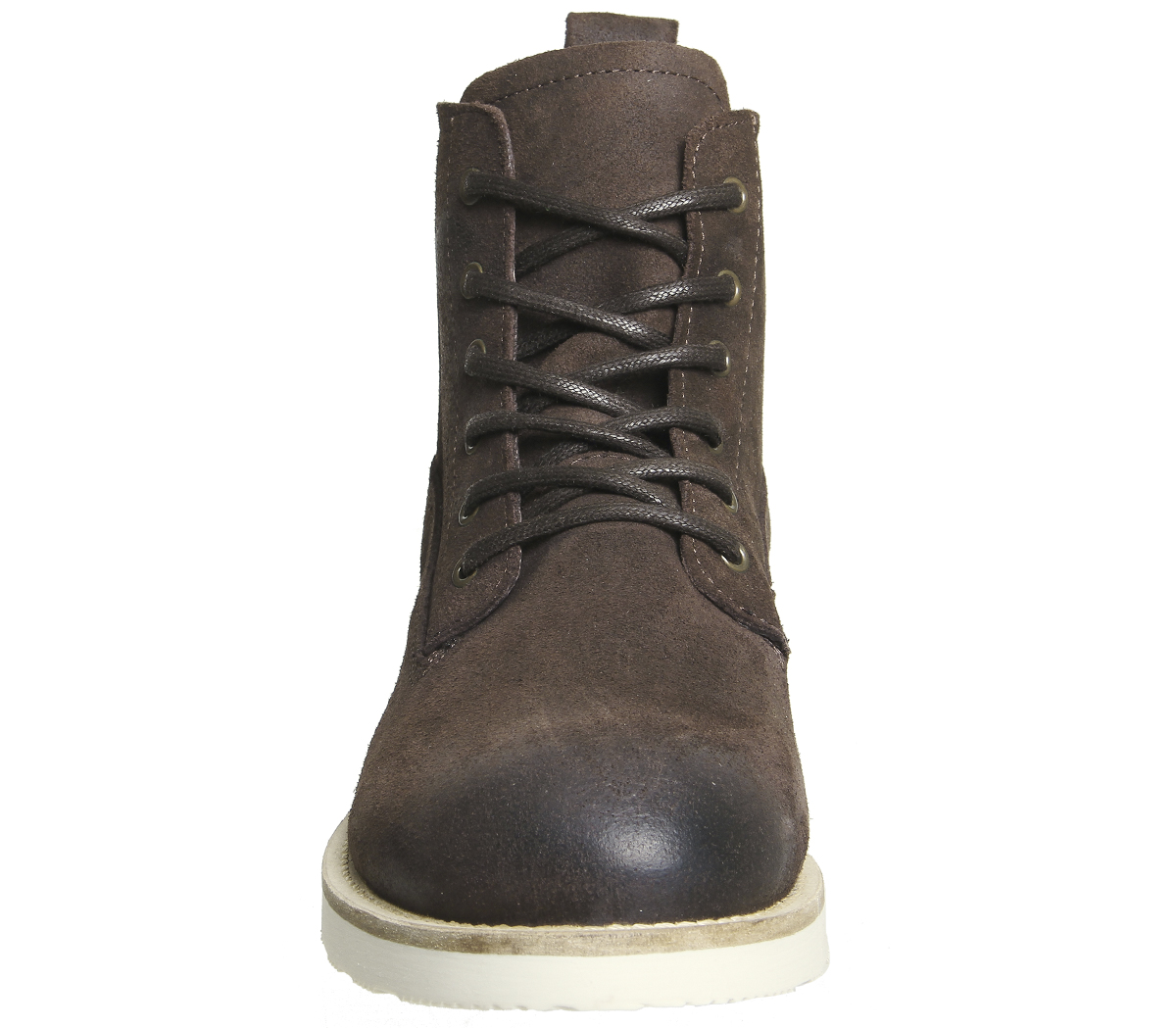 Ask the MissusEton Wedge Lace BootsChoc Waxy Suede