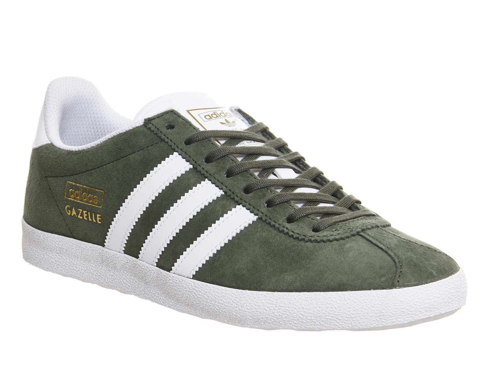 green white adidas trainers