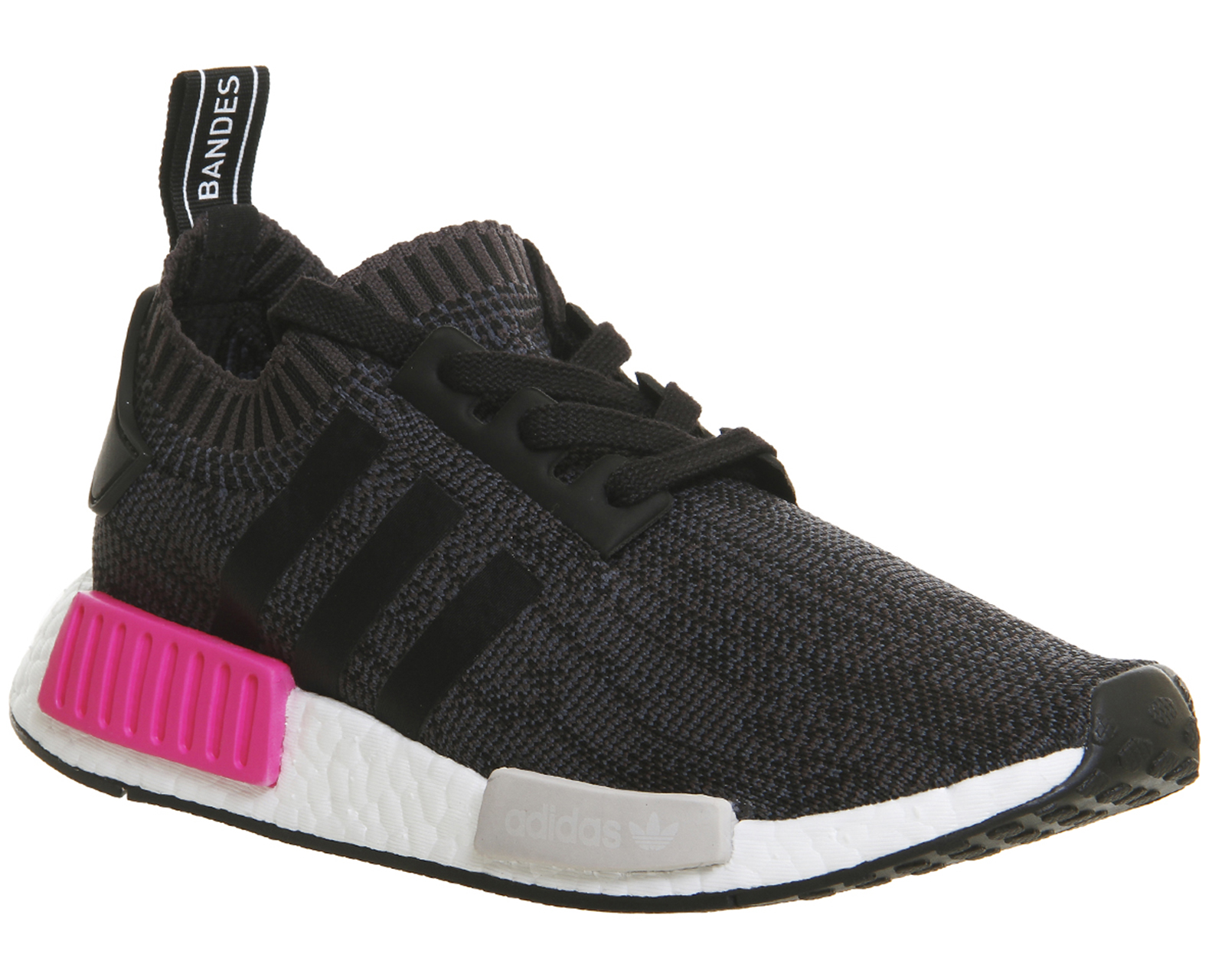 adidas Nmd R1 Prime Knit Black Shock Pink - Hers trainers