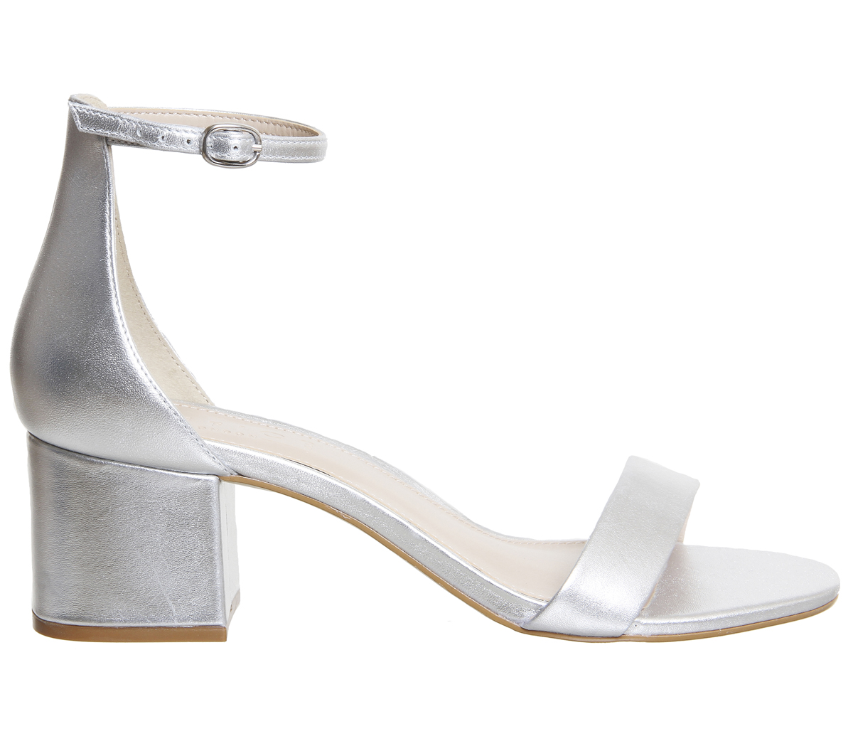 silver low heel sandals uk