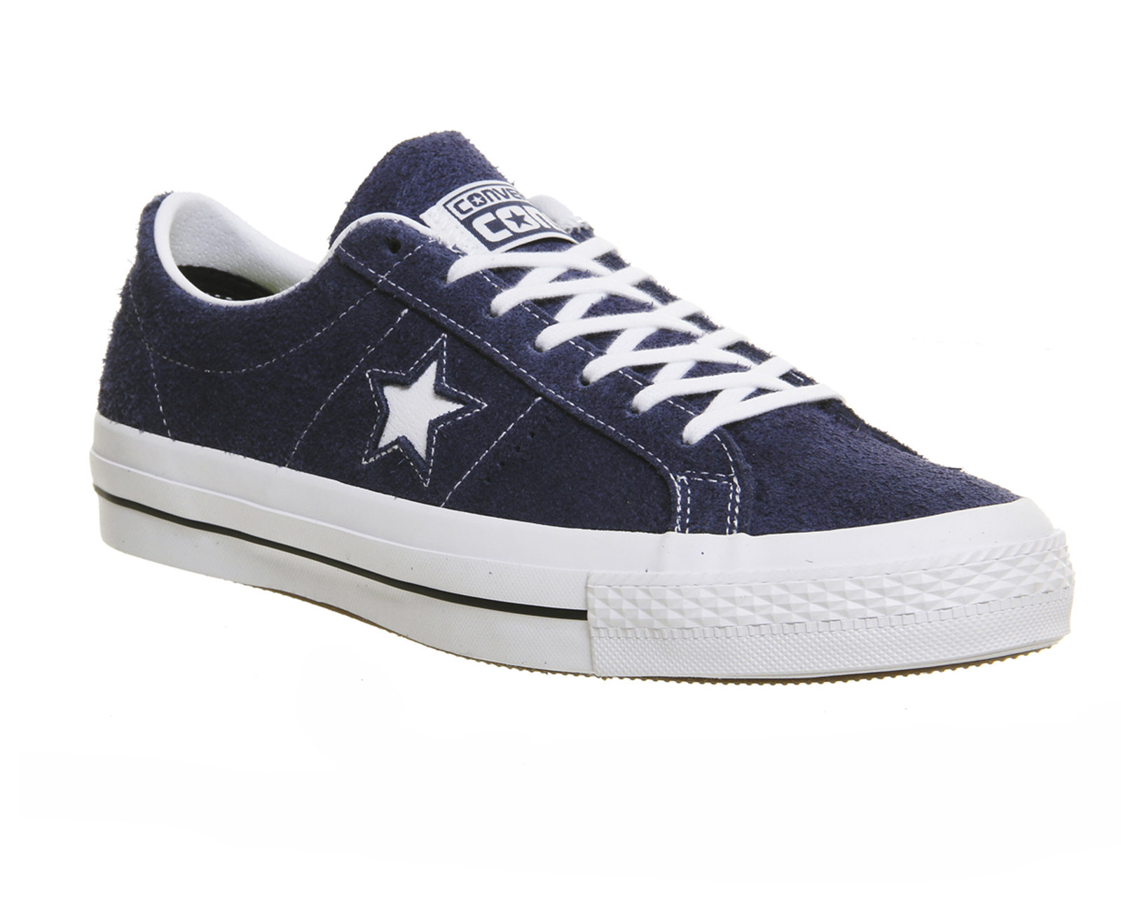 Converse One Star Skate Navy White Gum Hairy Suede - His trainers