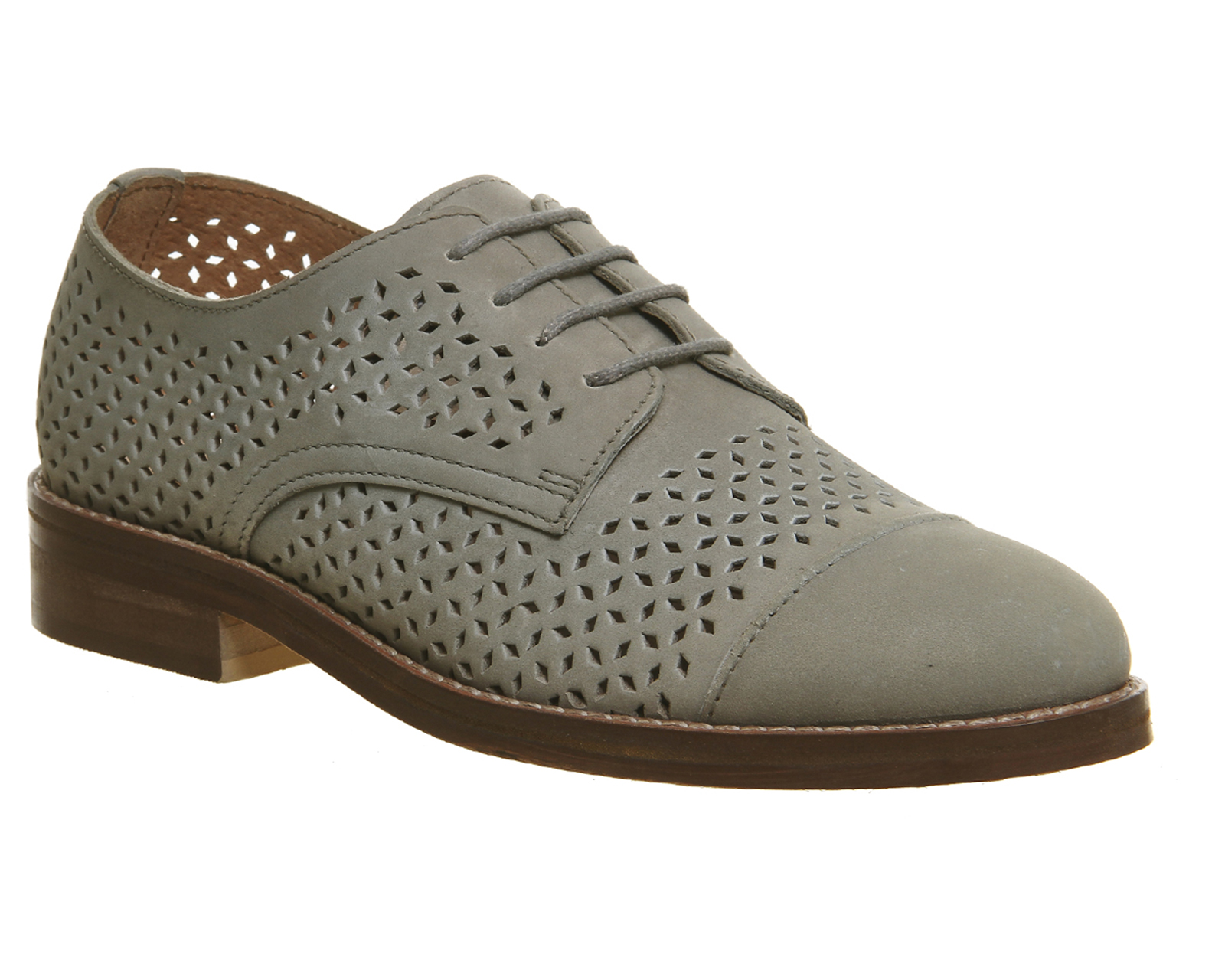OFFICEDitto Perforated Lace UpsGrey Nubuck