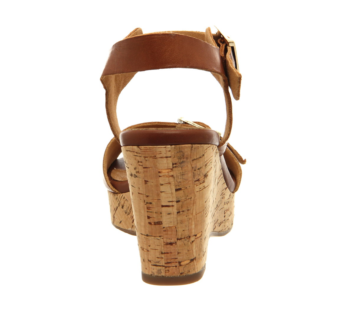 OFFICEWinchester Cork WedgeTan Leather