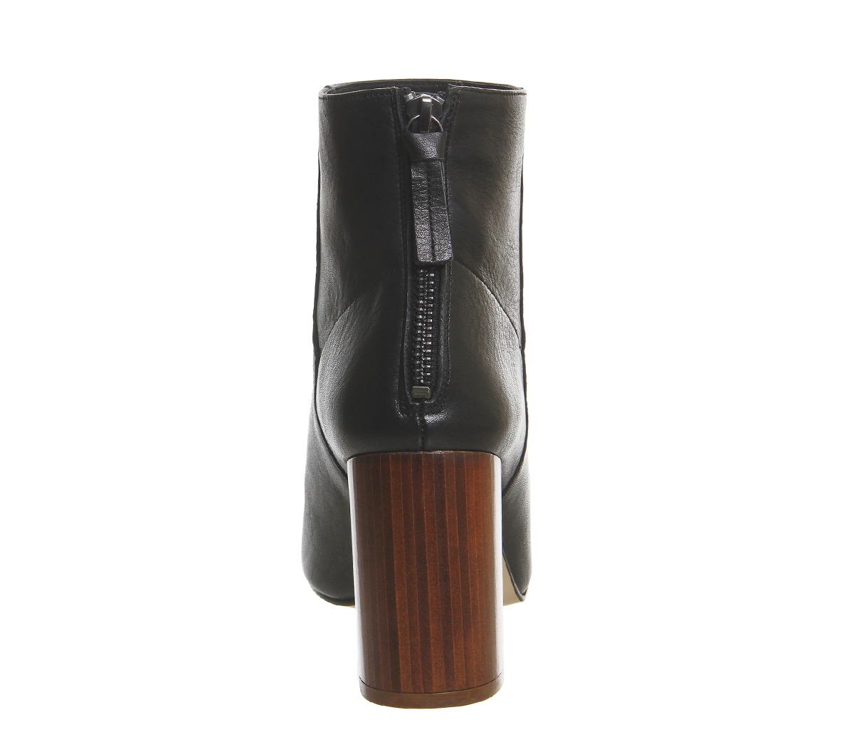 OFFICELavender Block BootsBlack Leather
