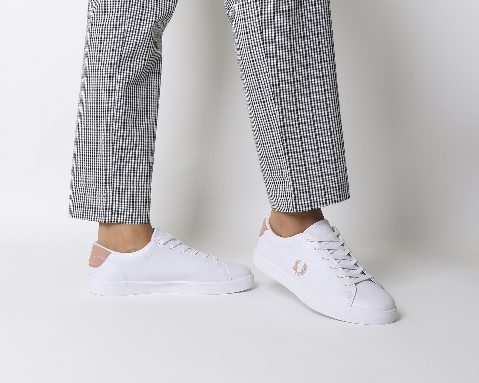 Fred Perry Lottie Trainers White Smoke 