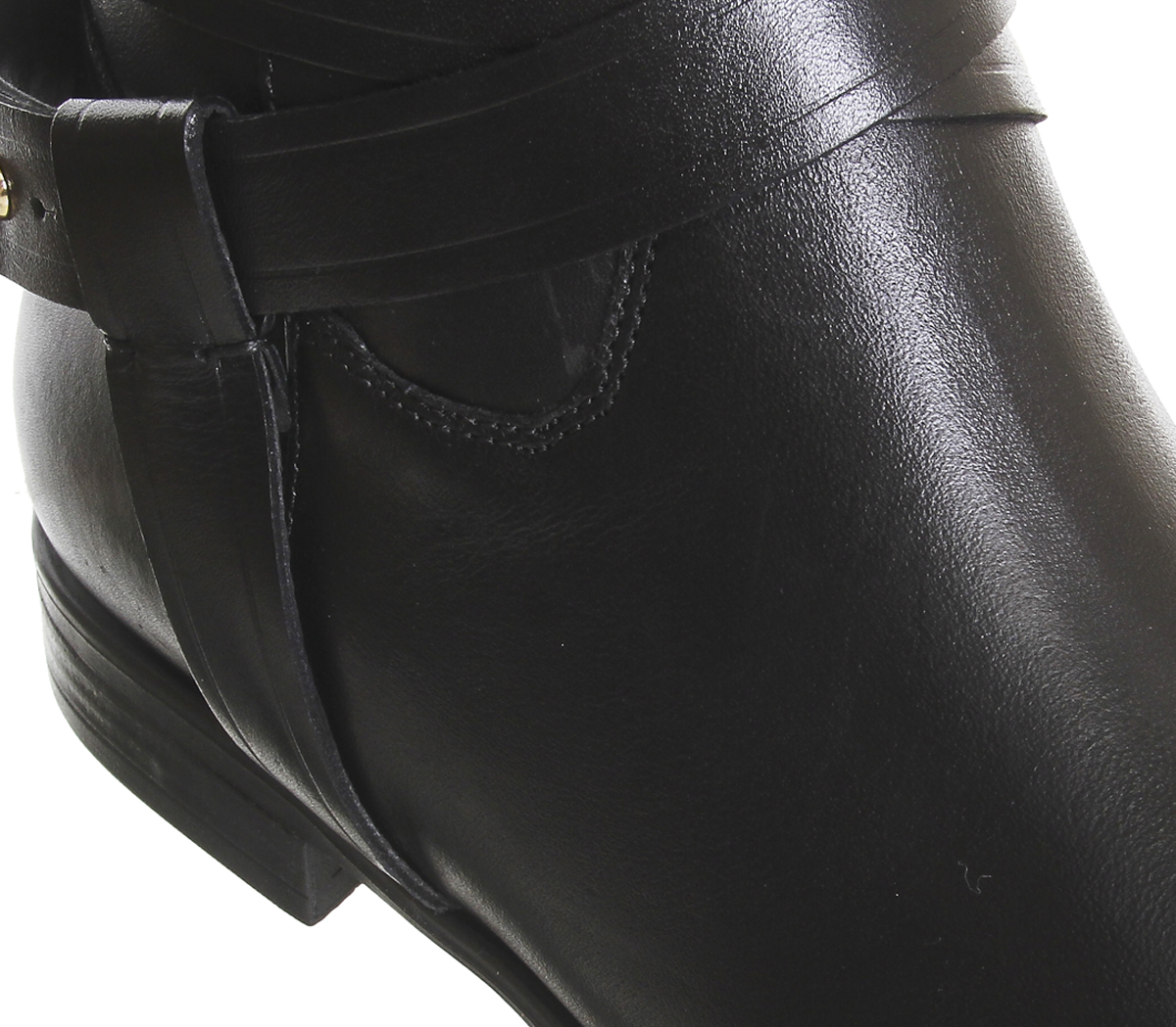 OFFICEKingdom Riding BootsBlack Leather