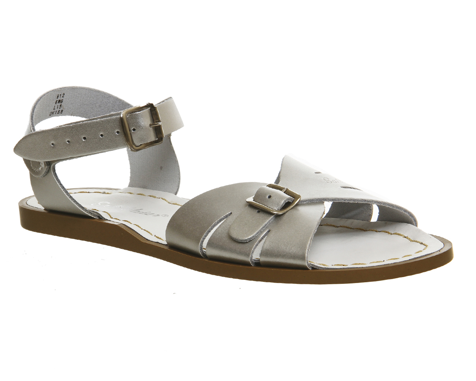 Salt-Water The Classic Sandals Silver Leather - Sandals